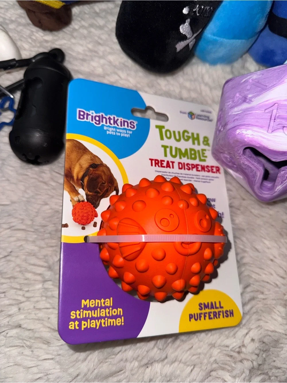 Dog Toys, Treat Dispensers, And Waste Bag Dispensers Bundle